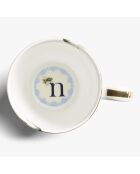Mug en Porcelaine Alphabet N bleu - 400 ml