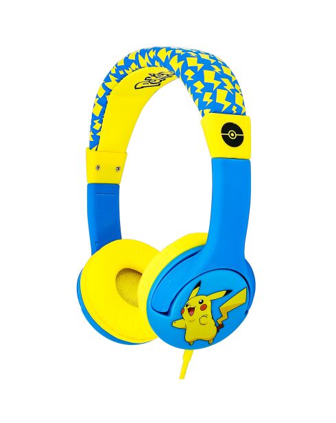 Casque stéréo filaire Pokémon Pikachu multicolore - 17x7x21 cm
