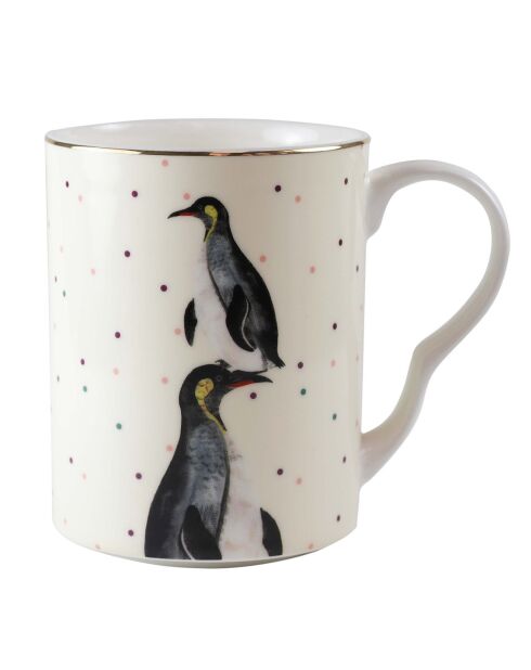 Mug en Porcelaine Pingouin Carniva blanc - 280 ml