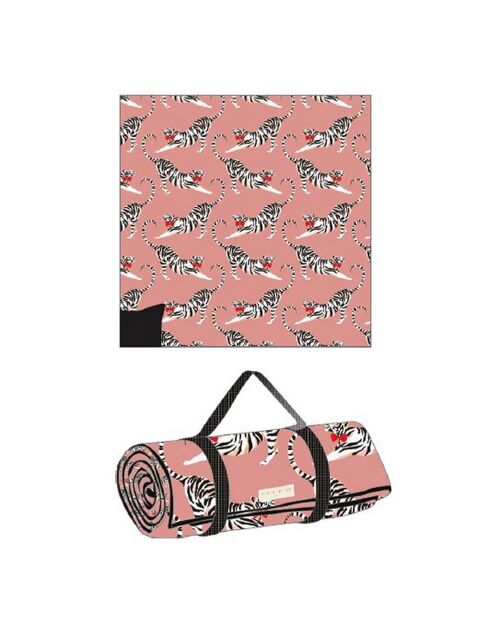 Couverture pique-nique rose - 140x145 cm