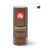 6 Canettes Illy Cold Brew Cappuccino - 6x250 ml