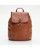 Sac à dos en Cuir Lauren camel - 26.5x13x32 cm