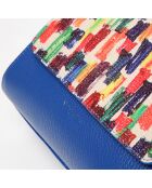 Borsa in pelle Amalia blu - 24x17x10 cm