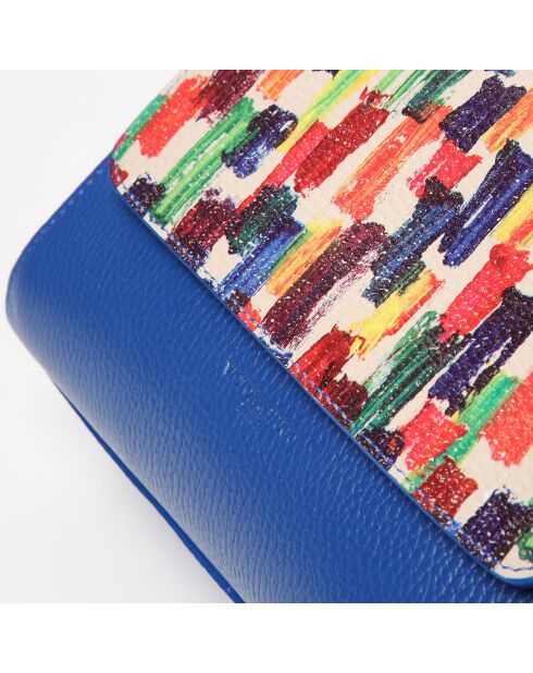 Borsa in pelle Amalia blu - 24x17x10 cm