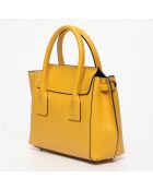Sac à main en Cuir Jeny jaune - 25x19x7 cm