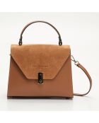 Shak Handtasche aus Kamelleder - 23,5x20x10 cm