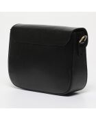 Eliane schwarze Schultertasche aus Leder - 25x16x6 cm