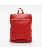 Zaino in pelle rossa Melania - 27,5x24,5x9 cm