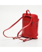 Zaino in pelle rossa Melania - 27,5x24,5x9 cm