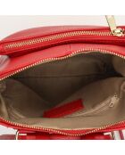 Zaino in pelle rossa Melania - 27,5x24,5x9 cm