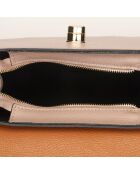 Winy Lederhandtasche camel/nude - 29x22x11,5 cm