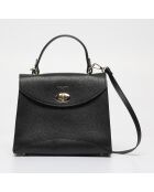 Borsa a mano in pelle nera Winy - 29x22x11,5 cm