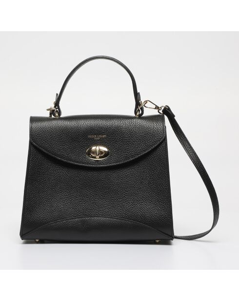 Sac à main en Cuir Winy noir - 29x22x11.5 cm