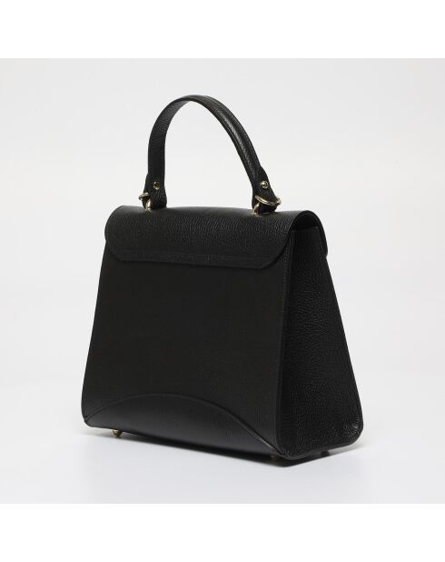 Sac à main en Cuir Winy noir - 29x22x11.5 cm