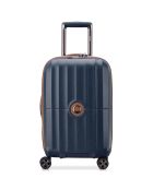 Valise Cabine extensible 4 roues doubles St Tropez 55 cm bleu foncé