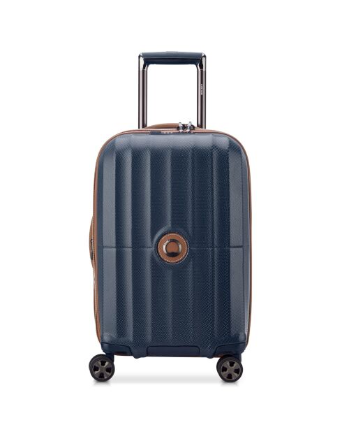 Valise Cabine extensible 4 roues doubles St Tropez 55 cm bleu foncé