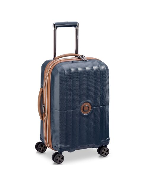 Valise Cabine extensible 4 roues doubles St Tropez 55 cm bleu foncé