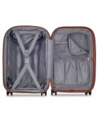 Valise Cabine extensible 4 roues doubles St Tropez 55 cm bleu foncé