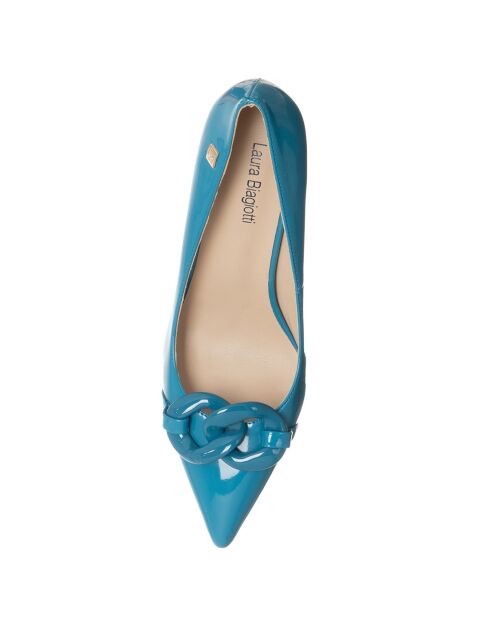 Escarpins Bosy bleu canard - Talon 7 cm