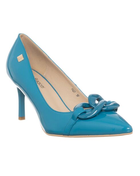 Escarpins Bosy bleu canard - Talon 7 cm