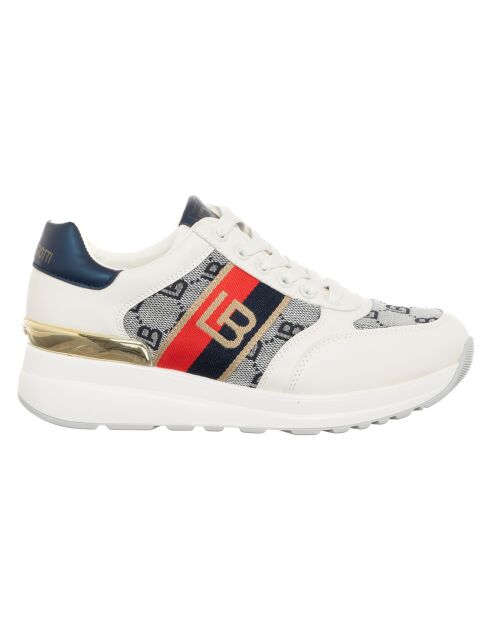 Sneakers Ossy blanc/rouge/bleu marine