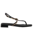 Sandales Rolia noir/doré