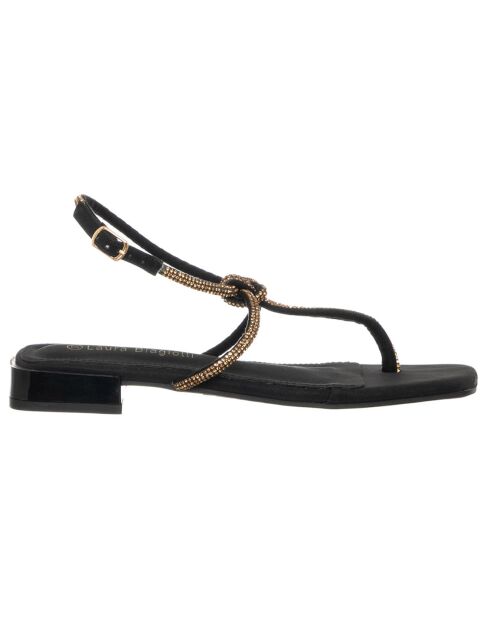 Sandales Rolia noir/doré