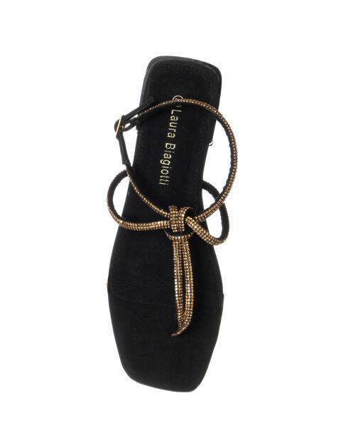 Sandales Rolia noir/doré