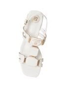 Sandales Neli blanches - Talon 6 cm
