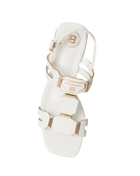 Sandales Neli blanches - Talon 6 cm