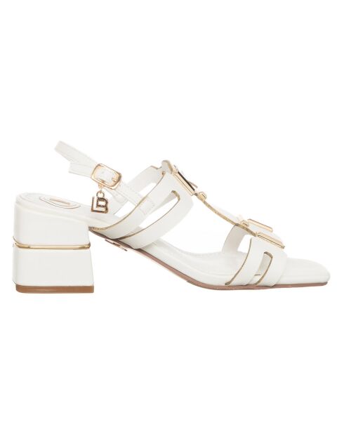 Sandales Neli blanches - Talon 6 cm