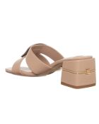 Mules Fada beiges - Talon 6 cm