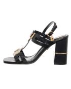 Sandales Gata noires - Talon 8.5 cm