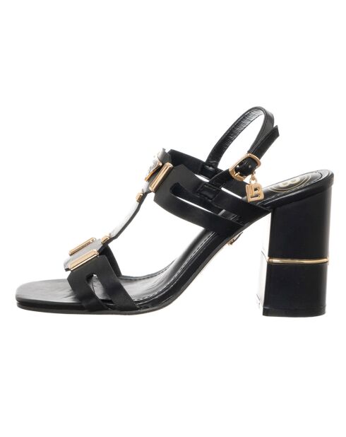 Sandales Gata noires - Talon 8.5 cm