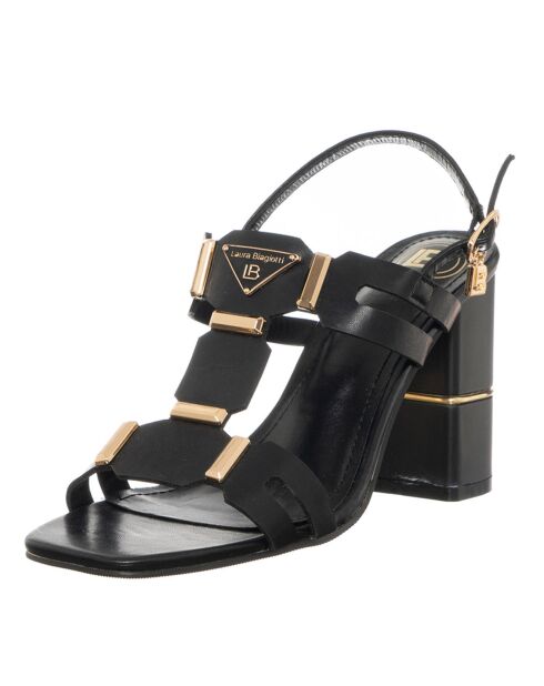 Sandales Gata noires - Talon 8.5 cm