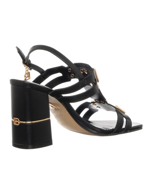 Sandales Gata noires - Talon 8.5 cm