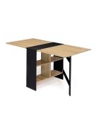 Table console pliable Andy noir/hêtre -  80x150x75 cm