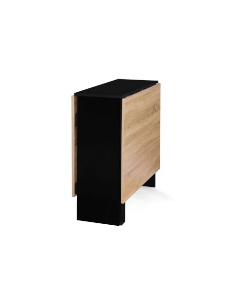 Table console pliable Andy noir/hêtre -  80x150x75 cm