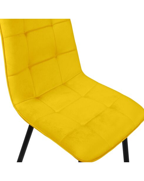 6 Chaises Linda multicolores - 46x57x86 cm