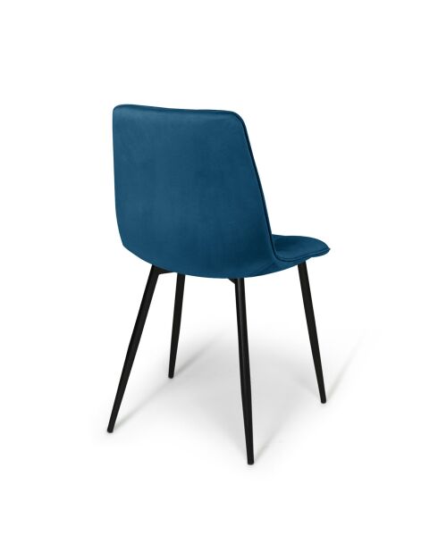 6 Chaises Linda multicolores - 46x57x86 cm