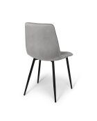 6 Chaises Linda gris clair - 46x57x86 cm