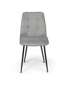 6 Chaises Linda gris clair - 46x57x86 cm