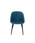 2 Chaises Nina bleu canard - 52x60x79 cm