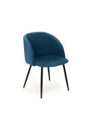 2 Chaises Nina bleu canard - 52x60x79 cm