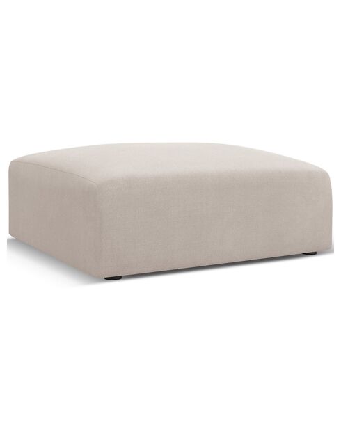 Pouf Esther beige - 100x100x41 cm