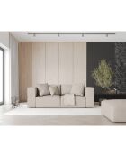 Pouf Esther beige - 100x100x41 cm
