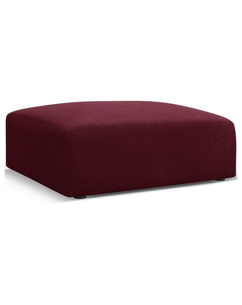 Pouf Esther bordeaux - 100x100x41 cm