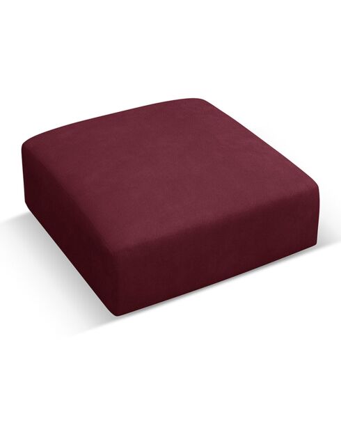 Pouf Esther bordeaux - 100x100x41 cm