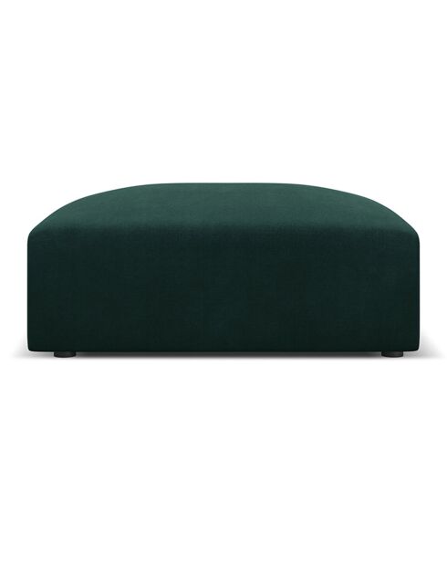 Pouf Esther vert bouteille - 100x100x41 cm