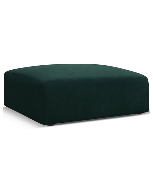 Pouf Esther vert bouteille - 100x100x41 cm